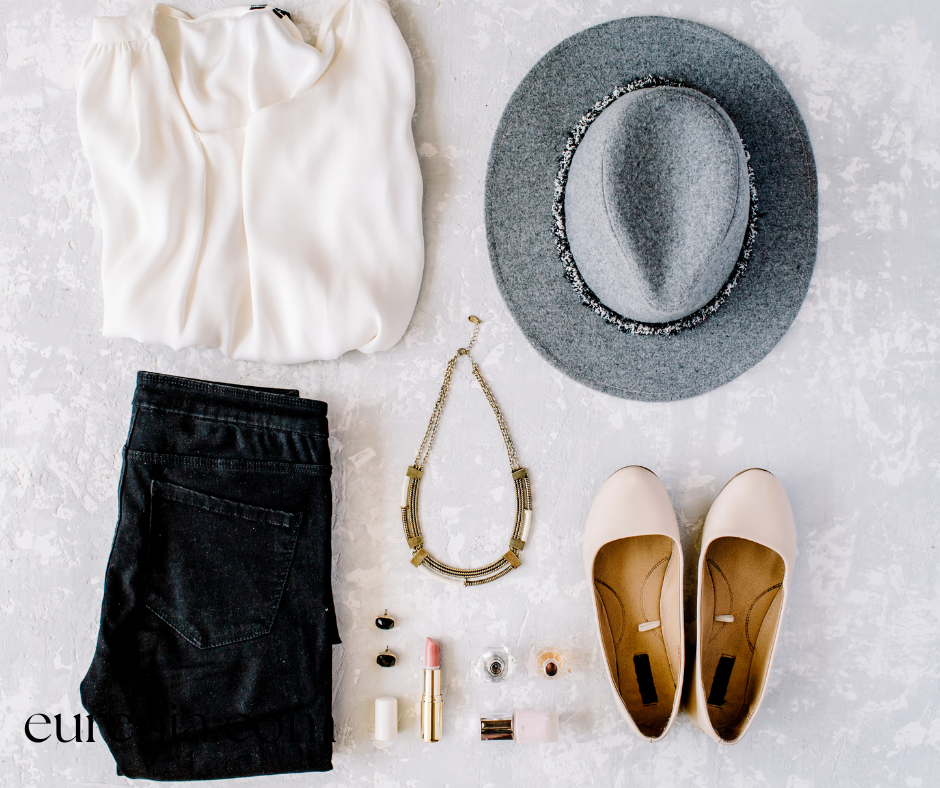 black high-rise stretch denim
